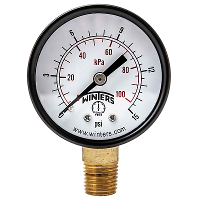 #ad #ad 2 Inch Dial Size Multi Function Economy Utility Dry Pressure Gauge Brass Inter $24.38