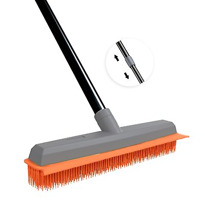 #ad Push Broom with Long Handle for Cleaning Deck Driveway Yard Patio Garage $30.14