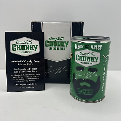 #ad #ad Campbells Jason Kelce Legend Edition Chunky Soup LE 620 Philadelphia Eagles New $114.99